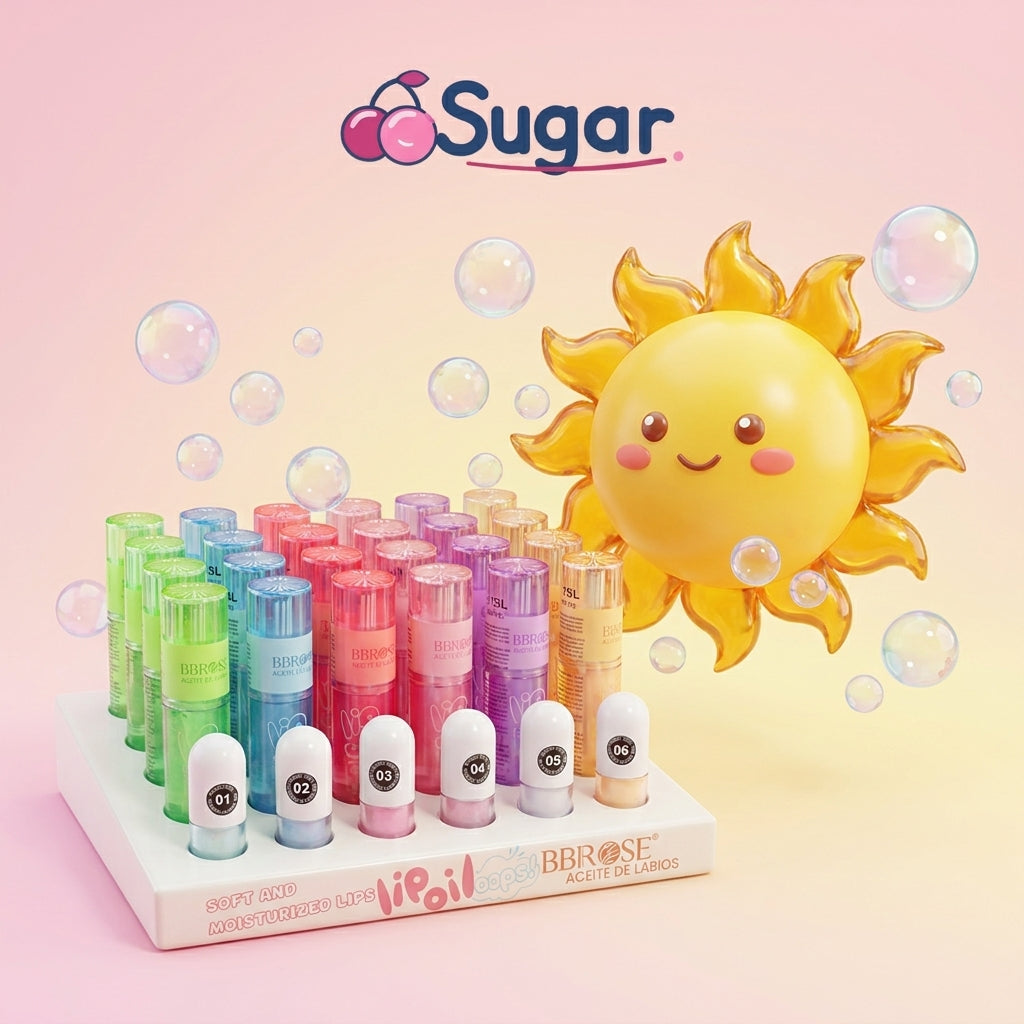 ليب أويل BB Rose Glitter Oops — لمعة جليتر خطفتنا — Sugar